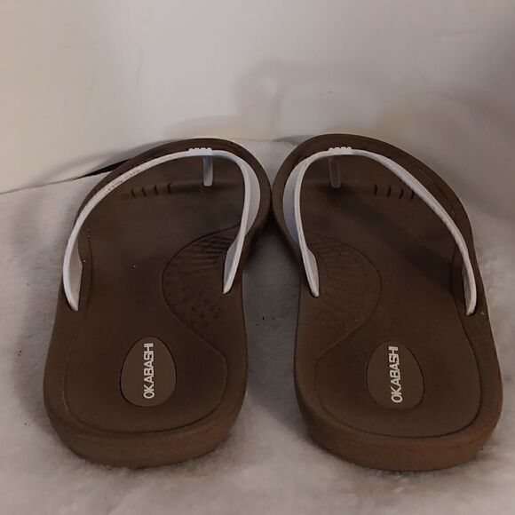 Okabashi  White Thong Sandals - Picture 3 of 6